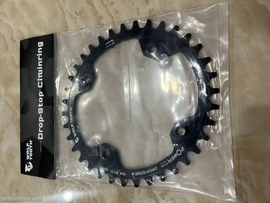 Wolf Tooth PowerTrac Elliptical Drop-Stop Chainring 36t 104 BCD