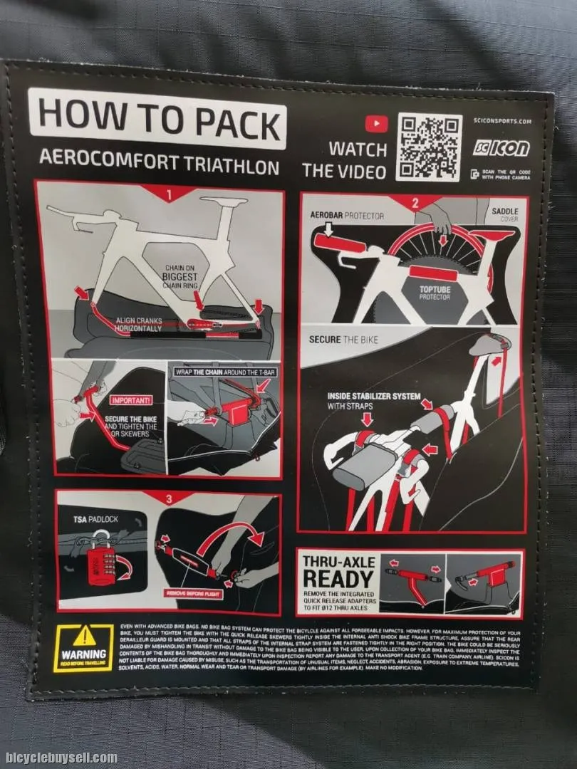 SCICON AEROCOMFORT TRIATHLON 3.0 BICYCLE BAG RENTAL (WEEKLY RENTALS ONLY)