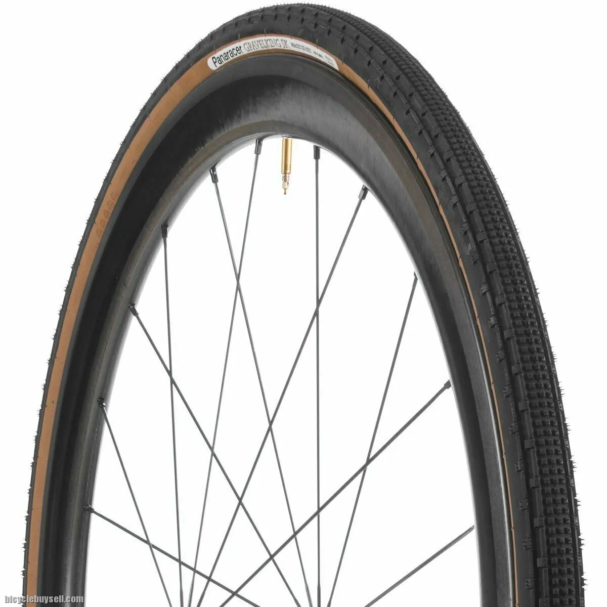 PANARACER GravelKing SK 700x35C Black/Brown Tire for Bicycle Tubeless ready skinwall Gravel Road