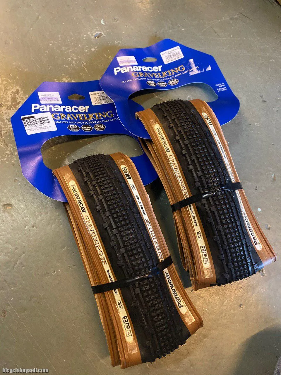 PANARACER GravelKing SK 700x35C Black/Brown Tire for Bicycle Tubeless ready skinwall Gravel Road