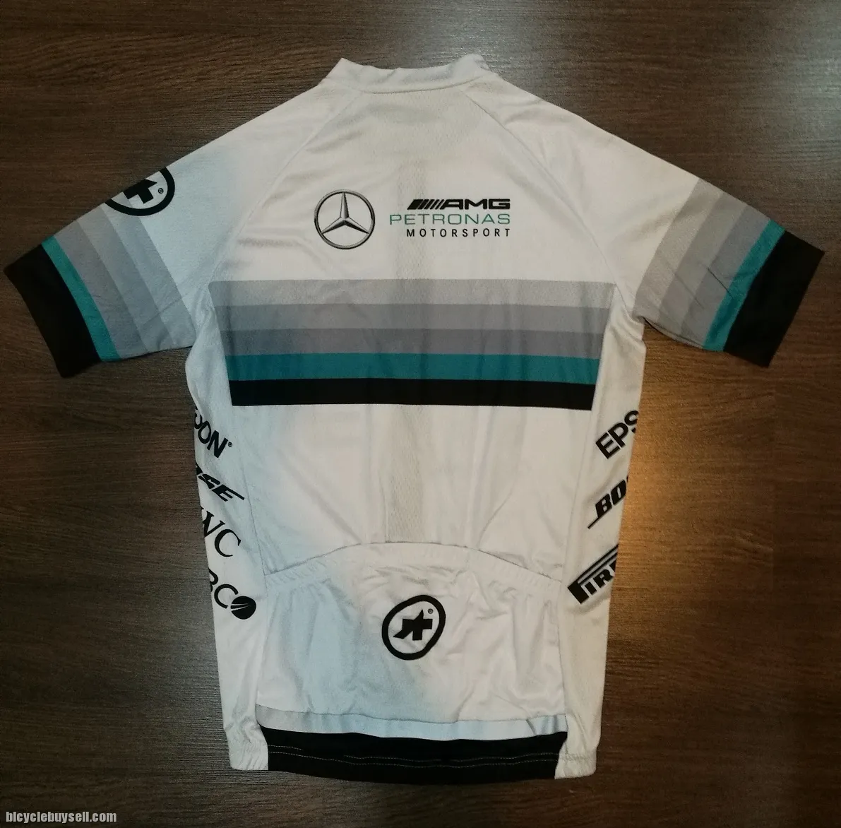 Petronas AMG Mercedes race cut cycling jersey with cool tech polyester fabric READY STOCK