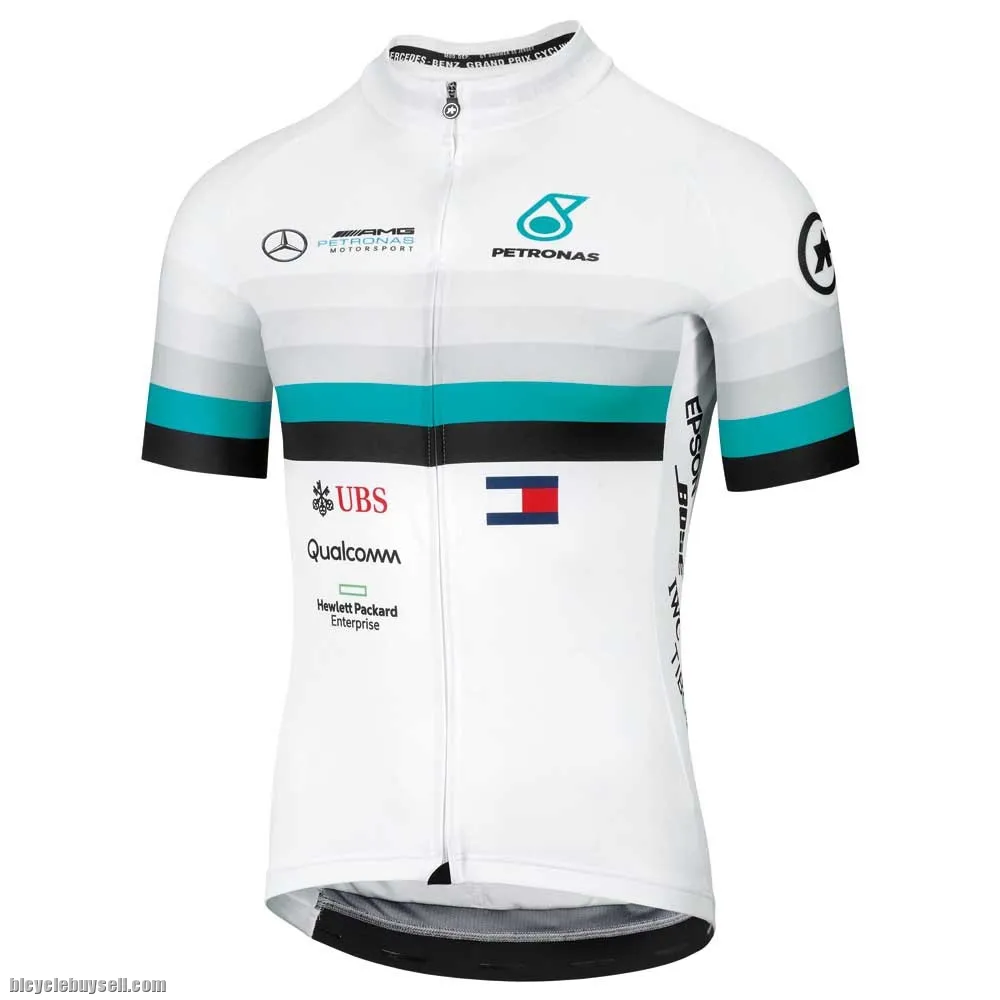 Petronas AMG Mercedes race cut cycling jersey with cool tech polyester fabric READY STOCK