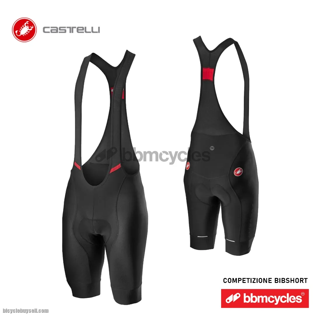 CASTELLI COMPETIZIONE BIBSHORT KISS AIR 2 PAADING PREMIUM BICYCLE BIB SHORT MADE IN ITALY