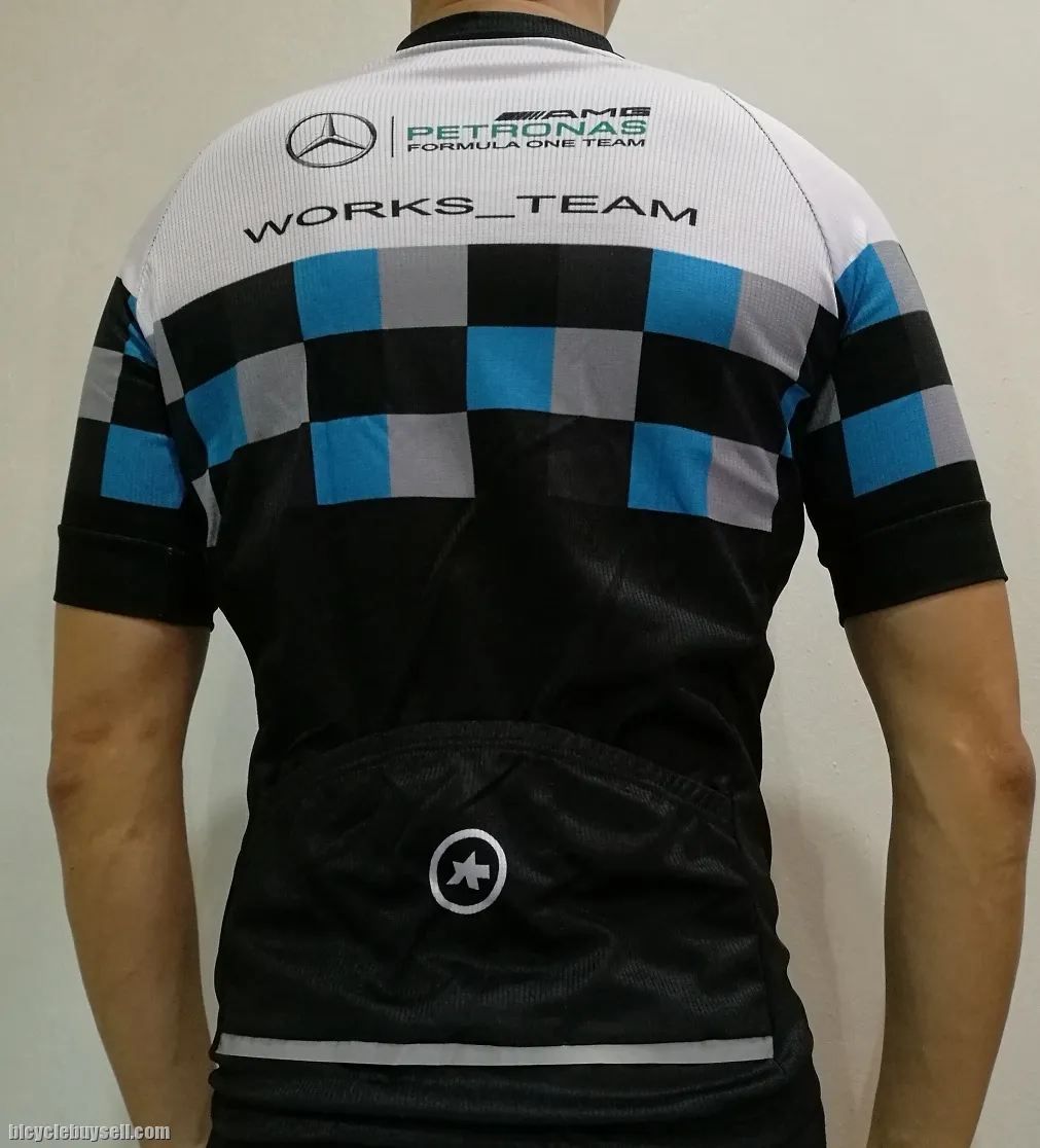 Petronas AMG Mercedes race cut cycling jersey with cool tech polyester fabric READY STOCK