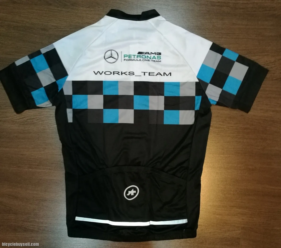 Petronas AMG Mercedes race cut cycling jersey with cool tech polyester fabric READY STOCK