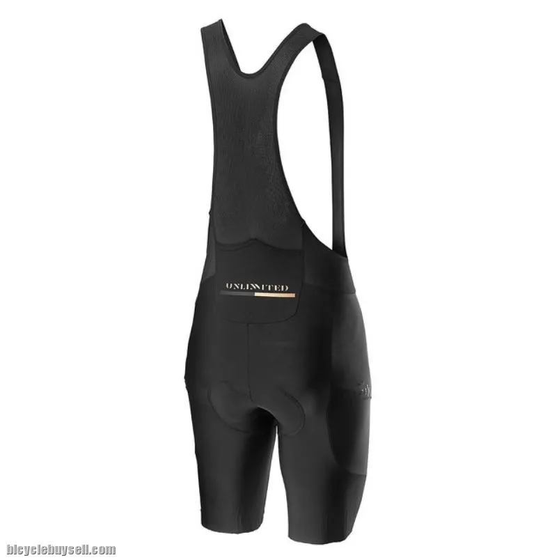 CASTELLI UNLIMITED BIBSHORT KISS Air2 seat pad for long-distance comfort Cargo Pocket