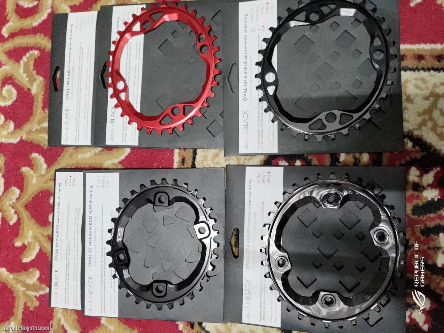 Absolute black chainring MTB