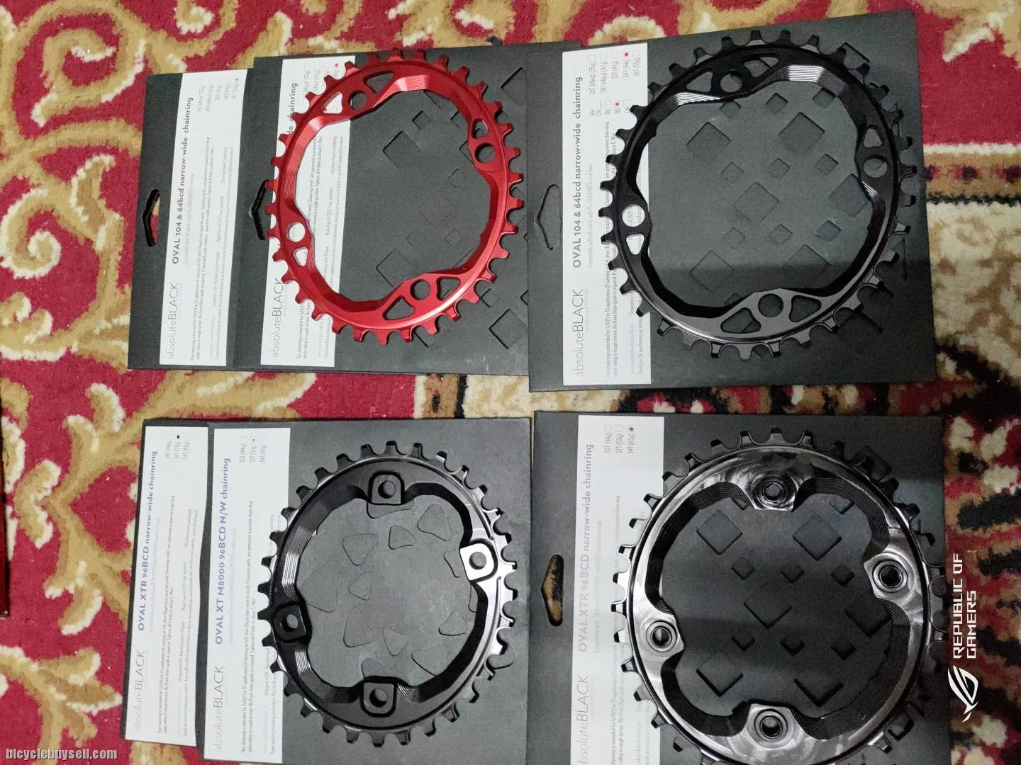 Absolute black chainring MTB