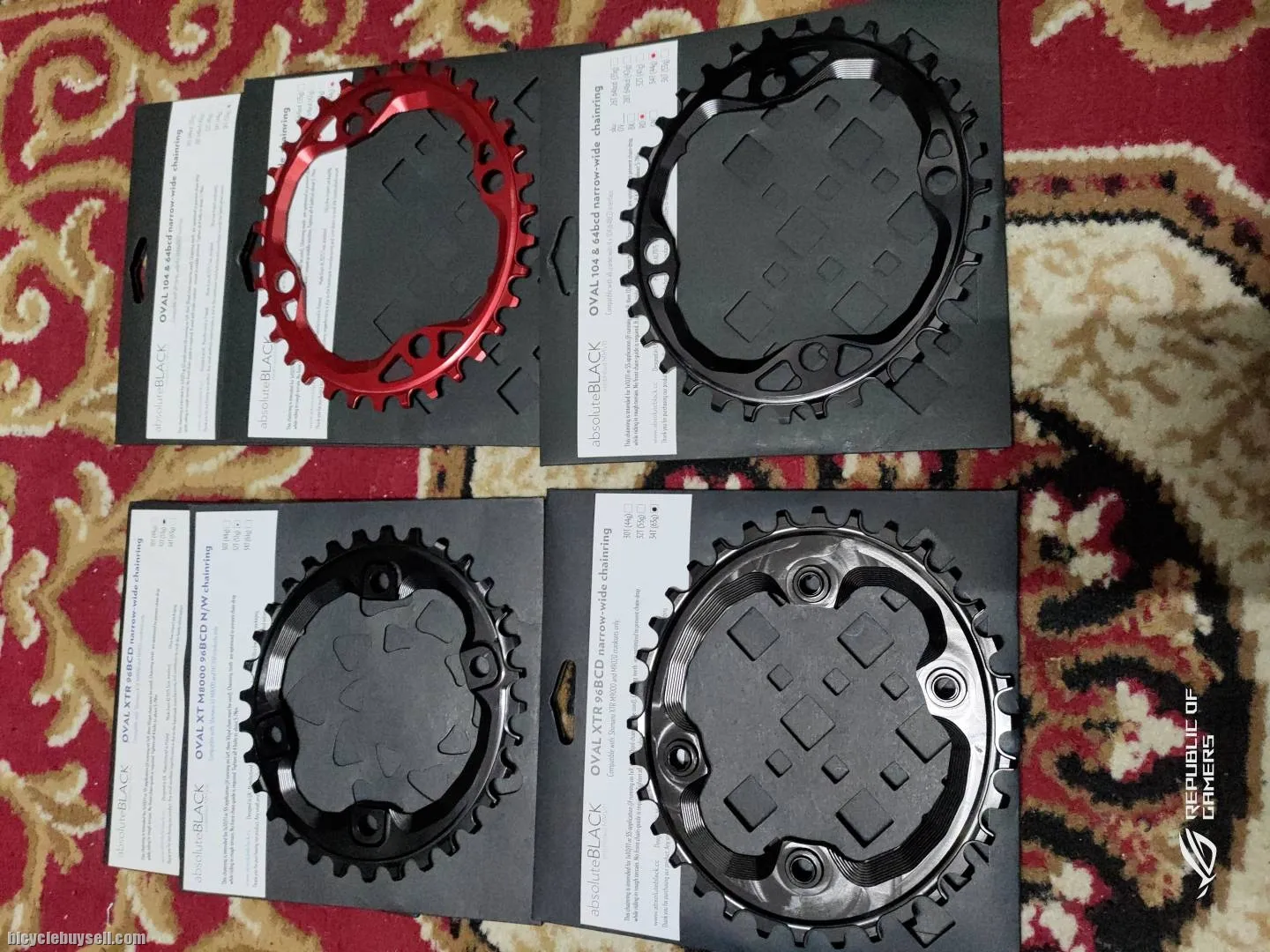 Absolute black chainring MTB