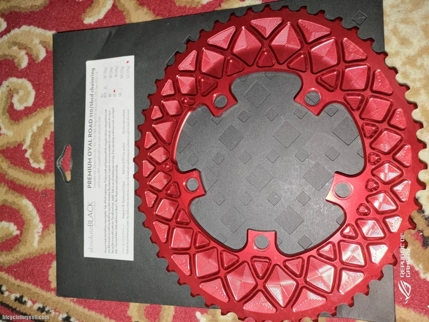 Absolute black chainring Road bike crankset