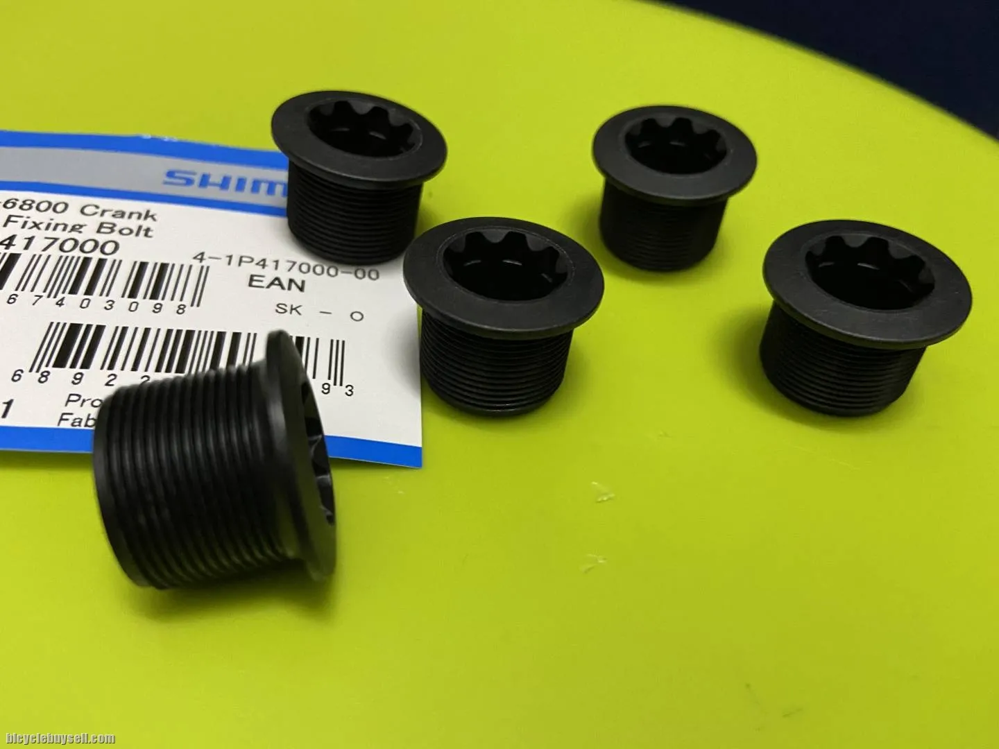 Shimano crankset bolt nut end cap (left side arm)