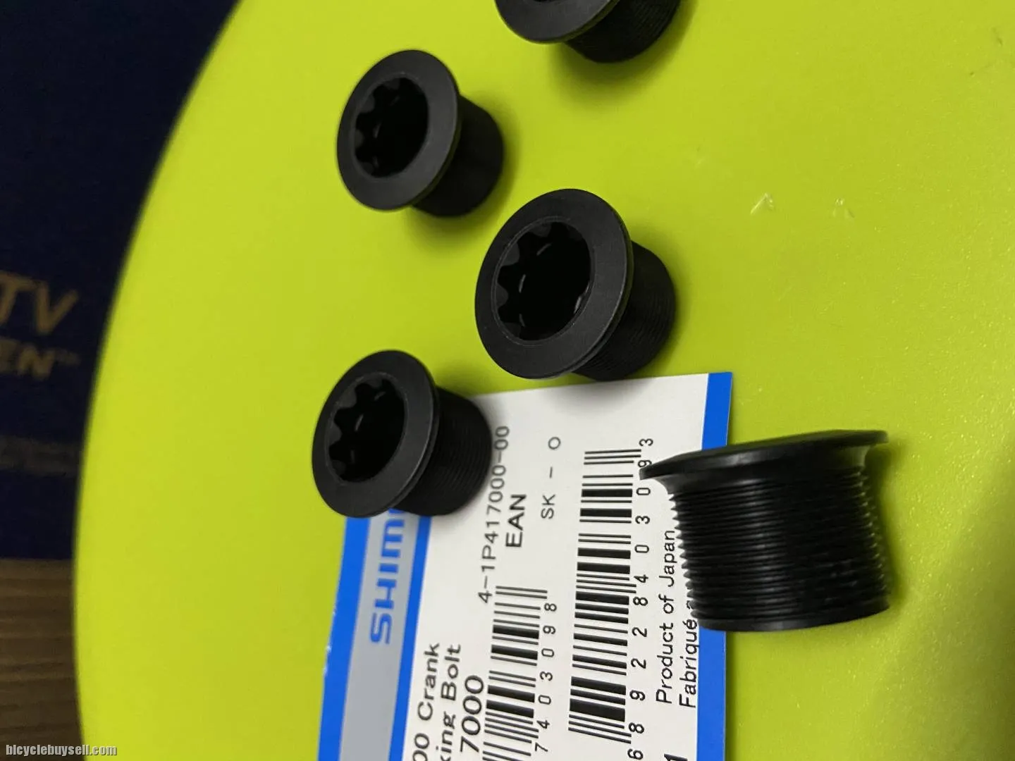 Shimano crankset bolt nut end cap (left side arm)