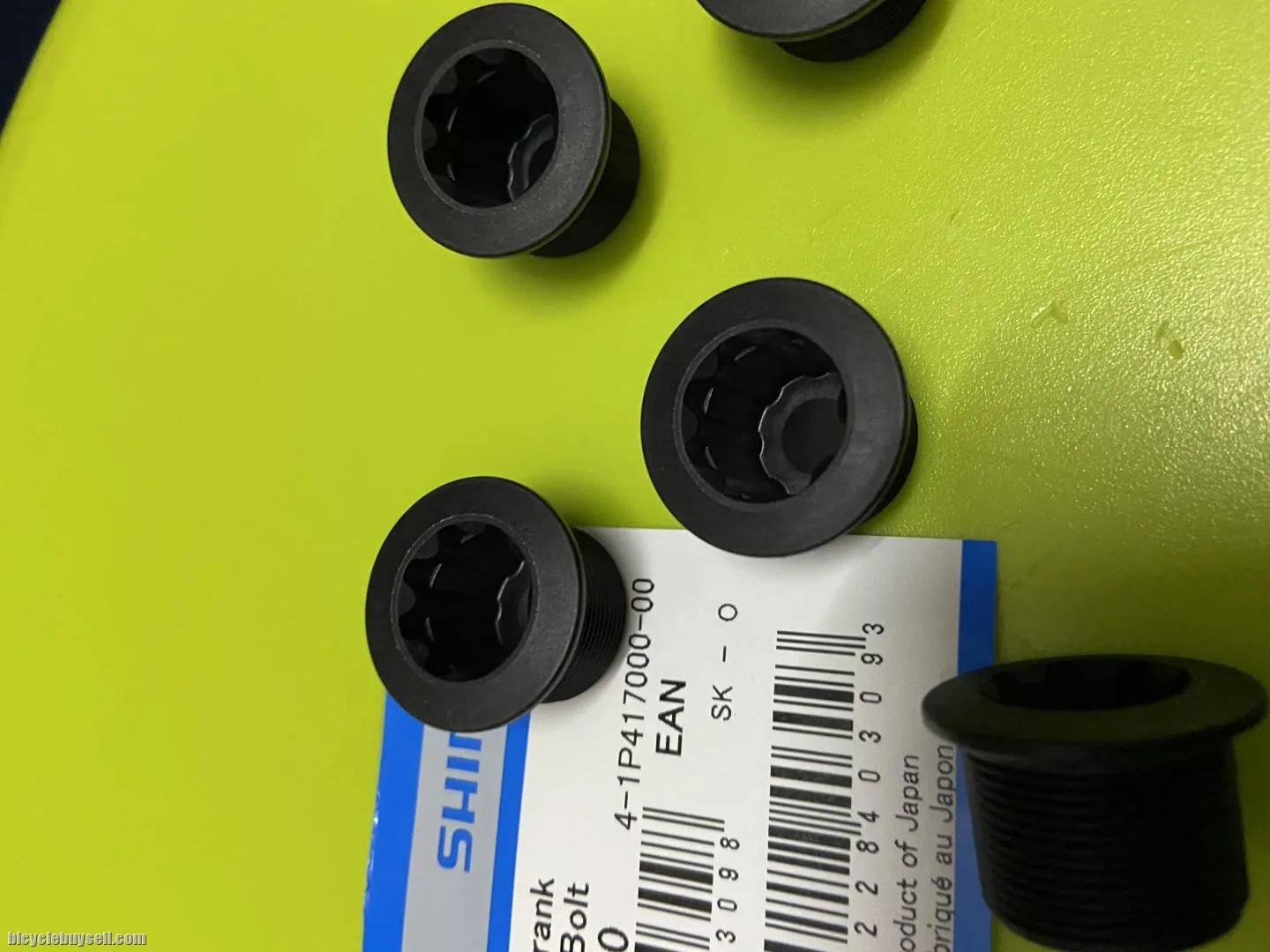 Shimano crankset bolt nut end cap (left side arm)