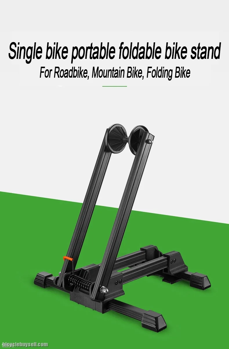 FOLDABLE SINGLE BICYCLE STAND ALUMINIUM SMALL EASY TO CARRY FOR ROADBIKE | BLACK MTB | FOLDING BIKES