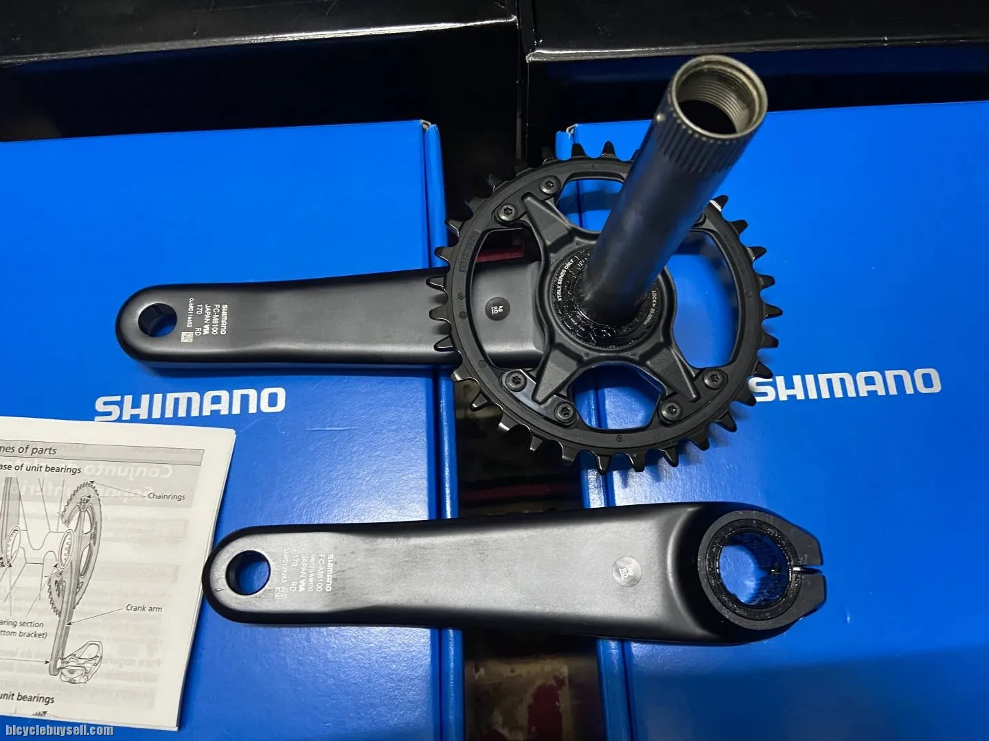 MTB crankset. XT 12speeds 32T 170mm. (New)