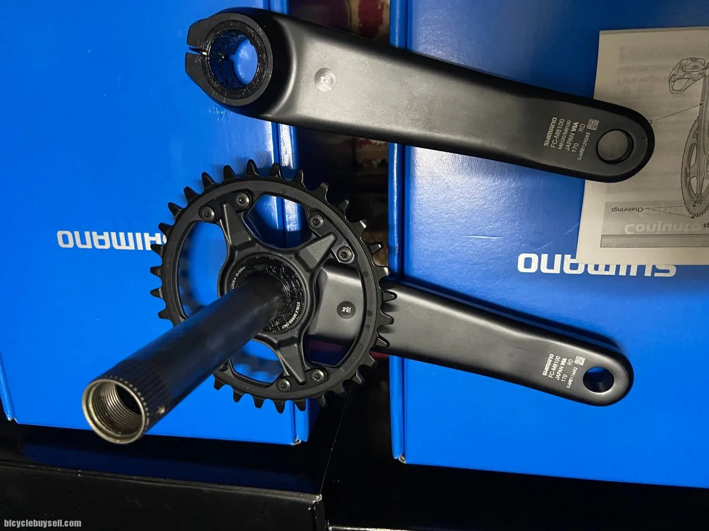 MTB crankset. XT 12speeds 32T 170mm. (New)