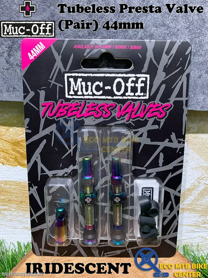 MUC-OFF Tubeless Presta Valve (Pair) 44mm / 60mm V1