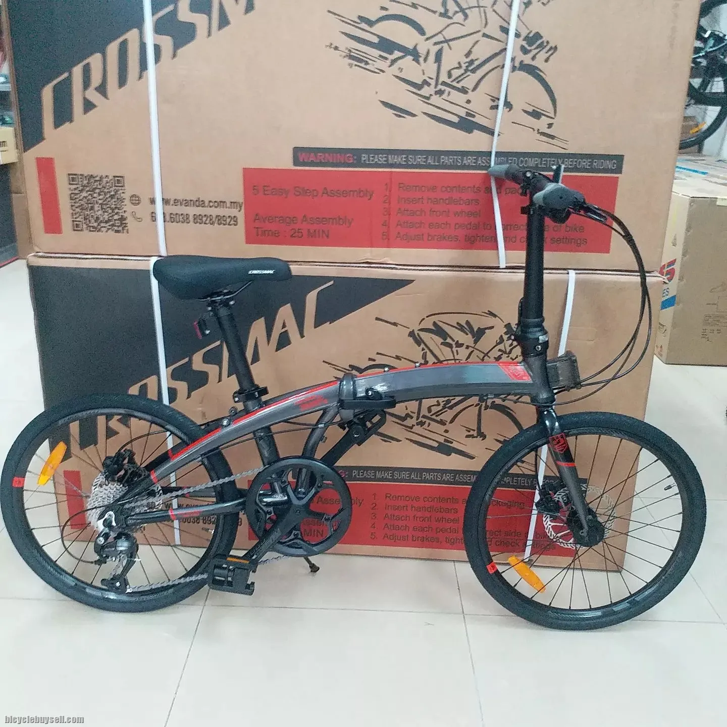 CROSSMAC HAAGEN 901 FOLDING BIKE 20 451 9 SPEED