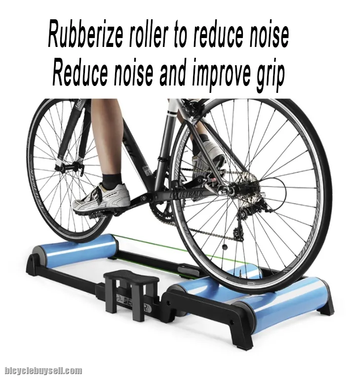 DEUTER ROLLER TRAINER FOR ROADBIKE 650C 700C MTB 24-29 INCH WITH BUILT-IN SIDE STEP RUBBERIZE ROLLER