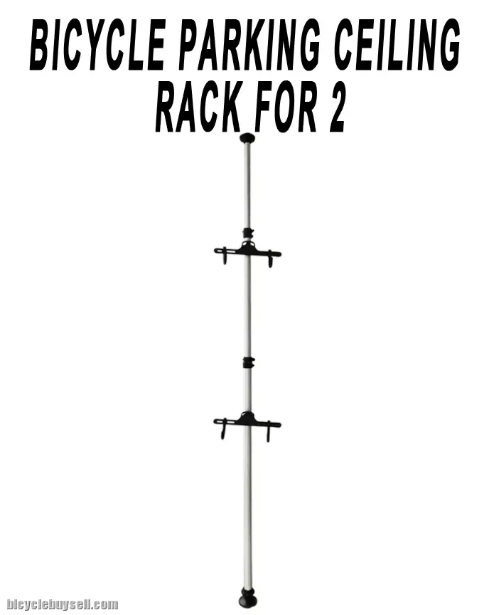 BICYCLE TWIN PARKING TELESCOPIC RACK CEILING BAR FOR ROADBIKE, MOUNTAIN BIKE, AND OTHER BICYCLES