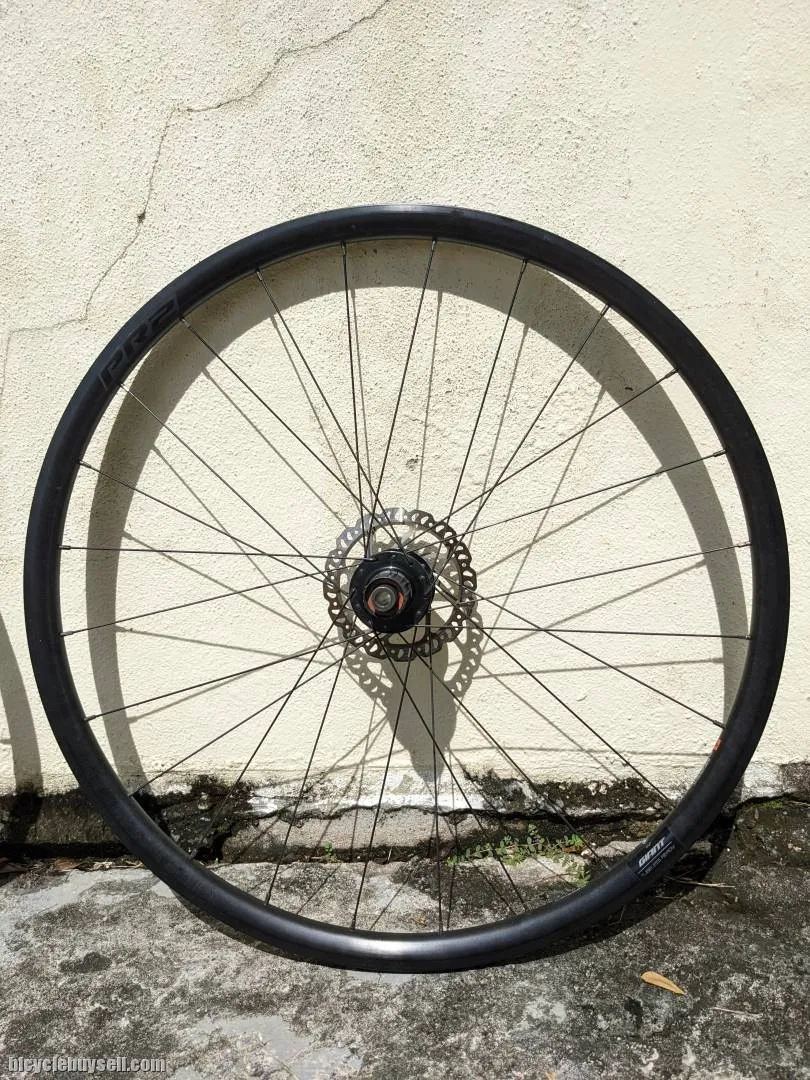 Giant PR2 aluminium disk brake wheelset, rotor included.