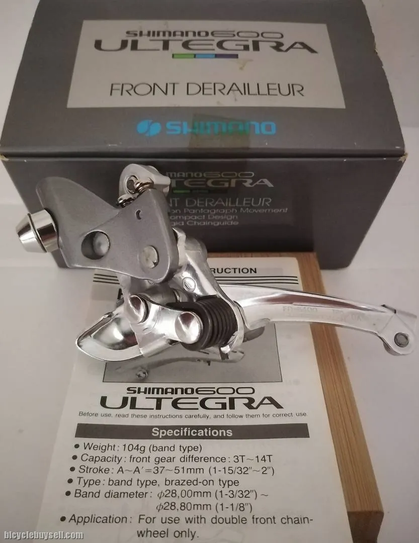 Shimano 600 Front Derailleur Braze On Nos Vintage