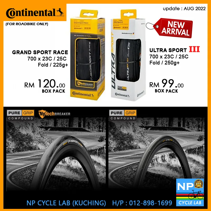 (NP CYCLE LAB) Continental Rb tyre Ultra Sport-III &amp; Grandsport Race &amp; GP5000