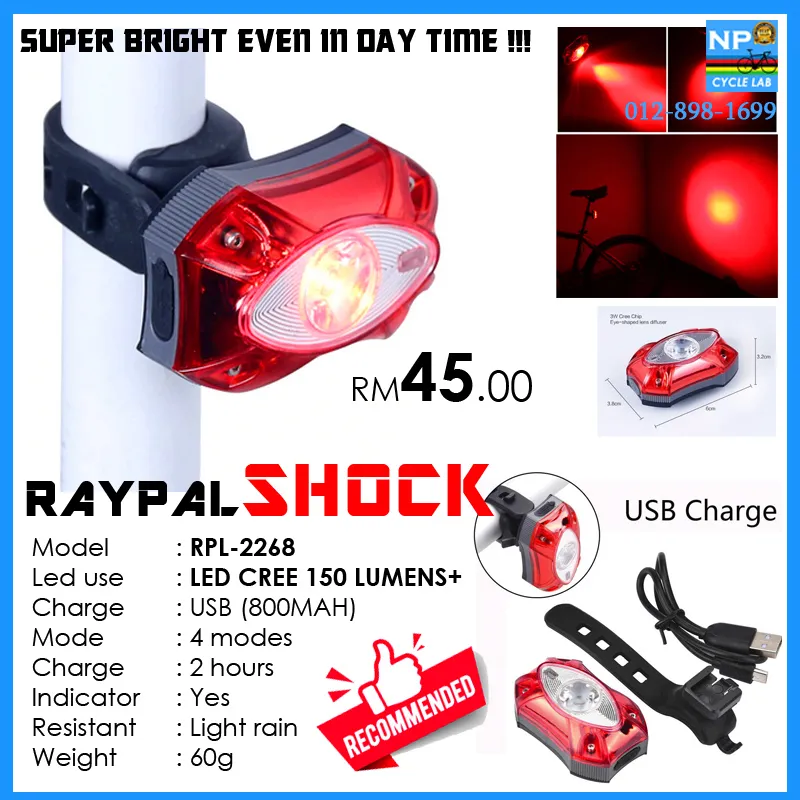 (NP CYCLE LAB) RAYPAL / GIYO SERIES BICYCLE LIGHT