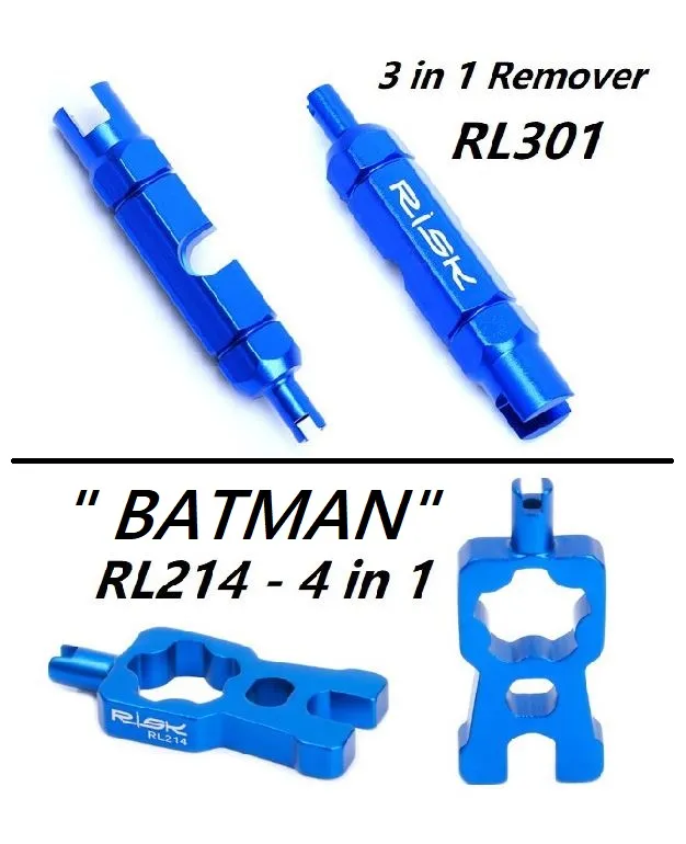 Presta Schrader Valve Core Remover Valve Multi-function Disassemble Remove Basikal Tools Kit
