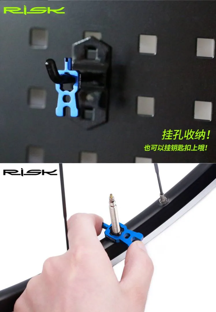 Presta Schrader Valve Core Remover Valve Multi-function Disassemble Remove Basikal Tools Kit