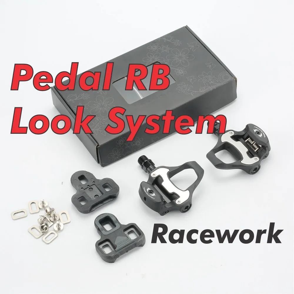 Clipless Pedal Road Bike Paddle Look Pedal with Cleat Cycling RB Basikal Racework RB Pedal Basikal
