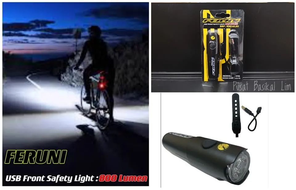 Feruni USB Front Safety Light 800 Lumen