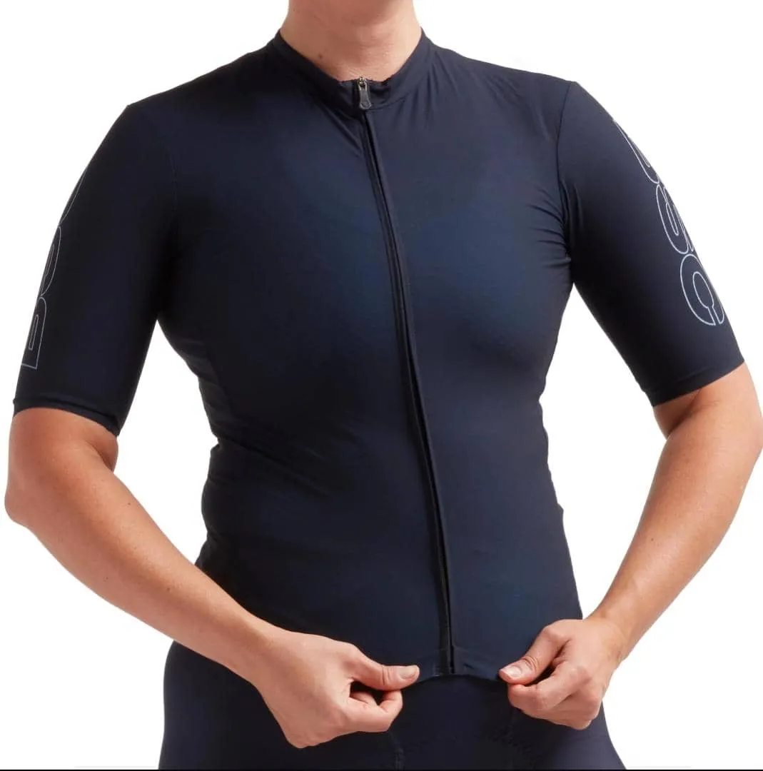 BLACK SHEEP CYCLING WMN WOMENS CLIMBERS JERSEY - NAVY BLUE AUTHENTIC
