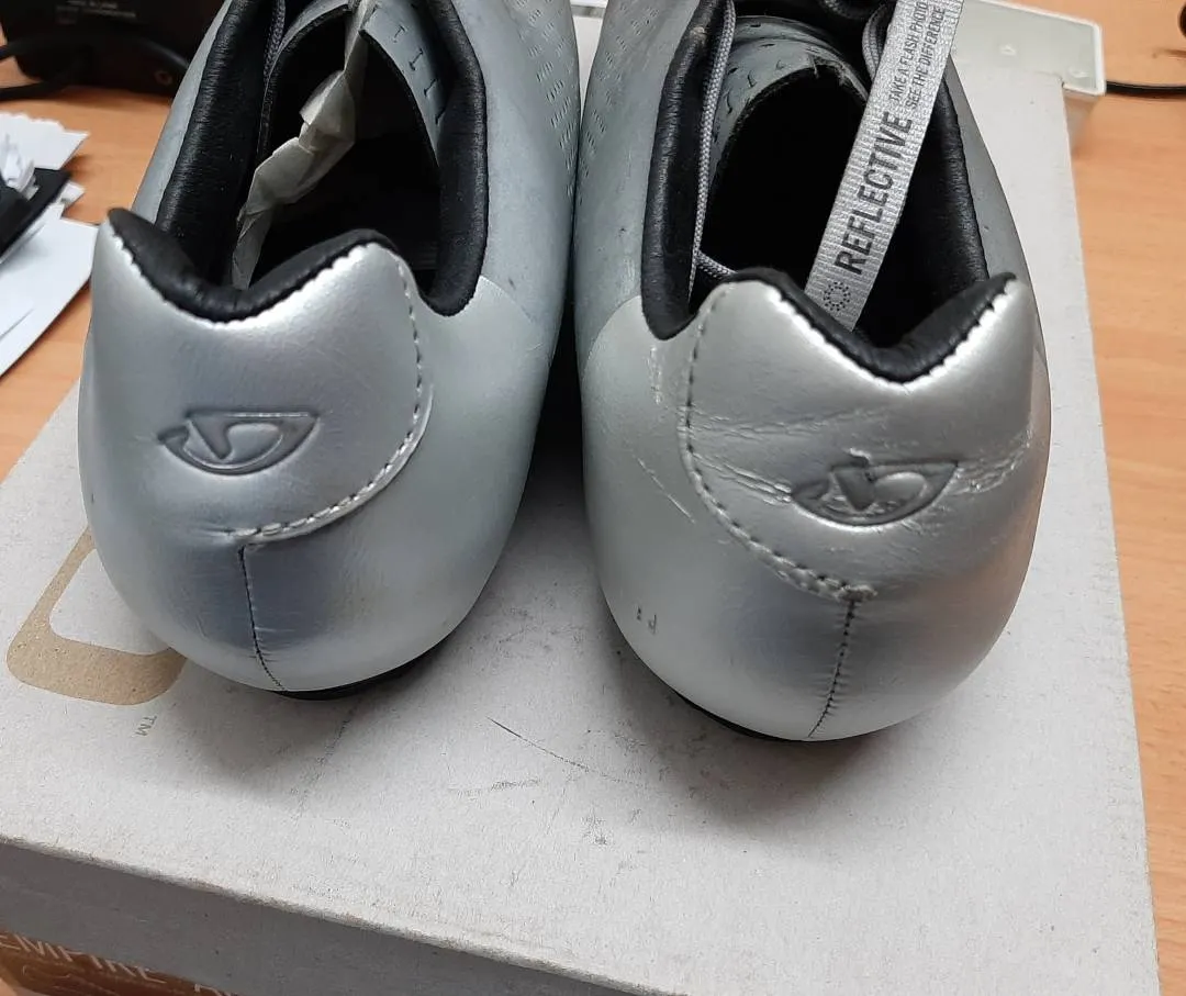 Giro Empire Acc Silver Reflective Carbon Shoes Size 43