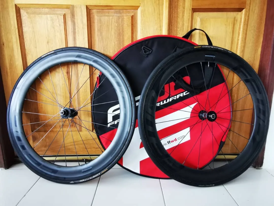 Used wheelsets FFWD F6R Limited Edition Matt Black 500 sets only available in the world