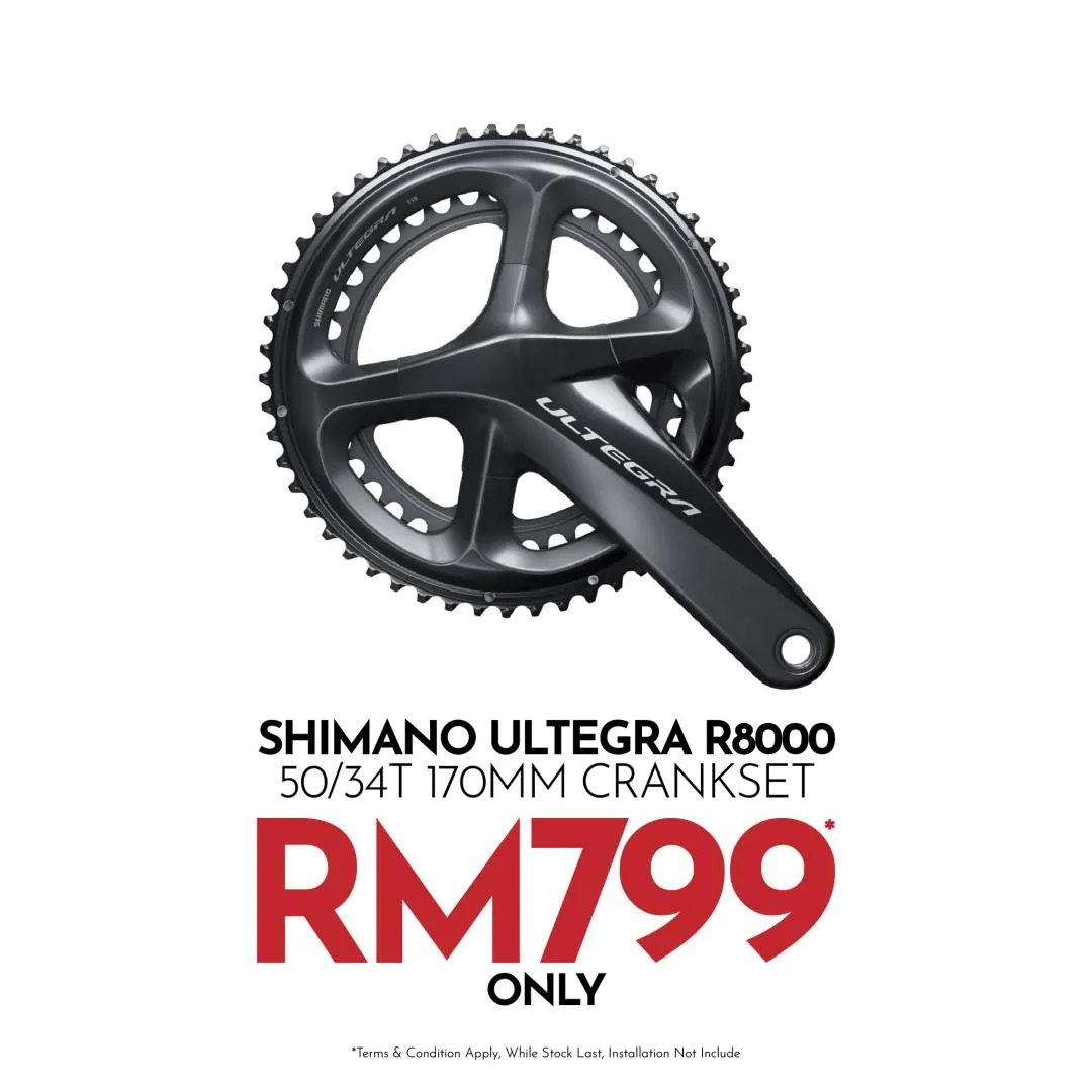 Shimano Ultegra R8000 50/34T 170MM Crankset