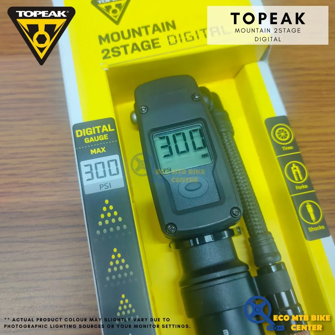Topeak Mini Pump Mountain Digital 2Stage 300Psi