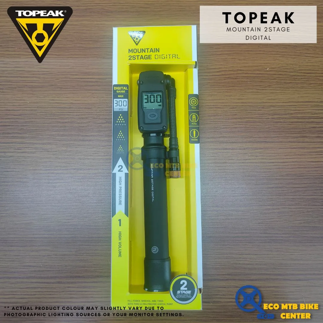 Topeak Mini Pump Mountain Digital 2Stage 300Psi