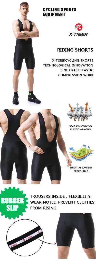 X-CYCLE Cycling 3 Quarter Bib Summer Coolmax 5D Gel Pad Bike Tights Rapha Logo