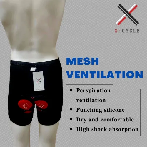 X-Cycle 2023 Upgraded Cycling Underwear Pro 5D Gel Pad Shockproof Underpant Bicycle Shorts Bike Lycr