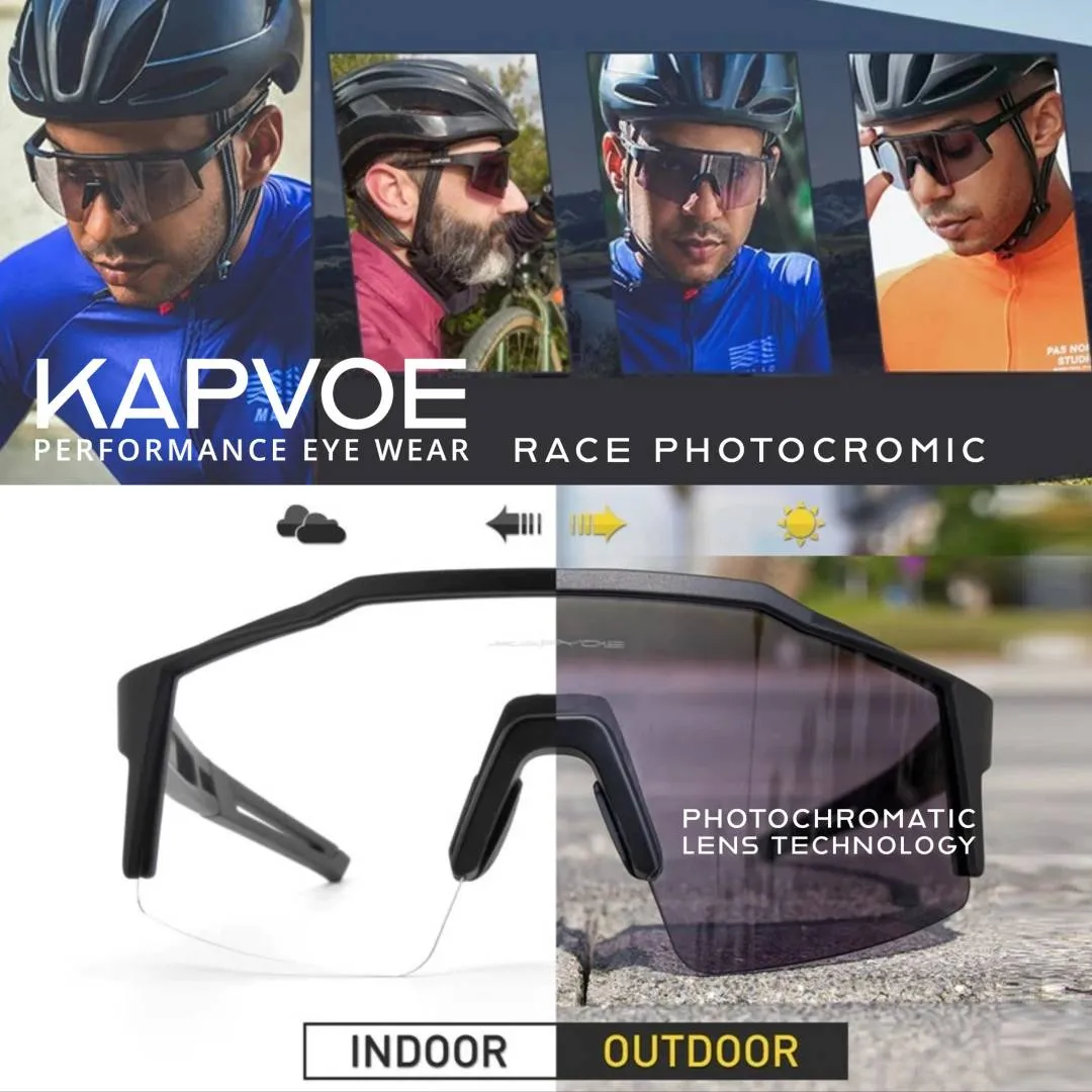 KAPVOE RACE PHOTOCROMIC Sports Sunglasses