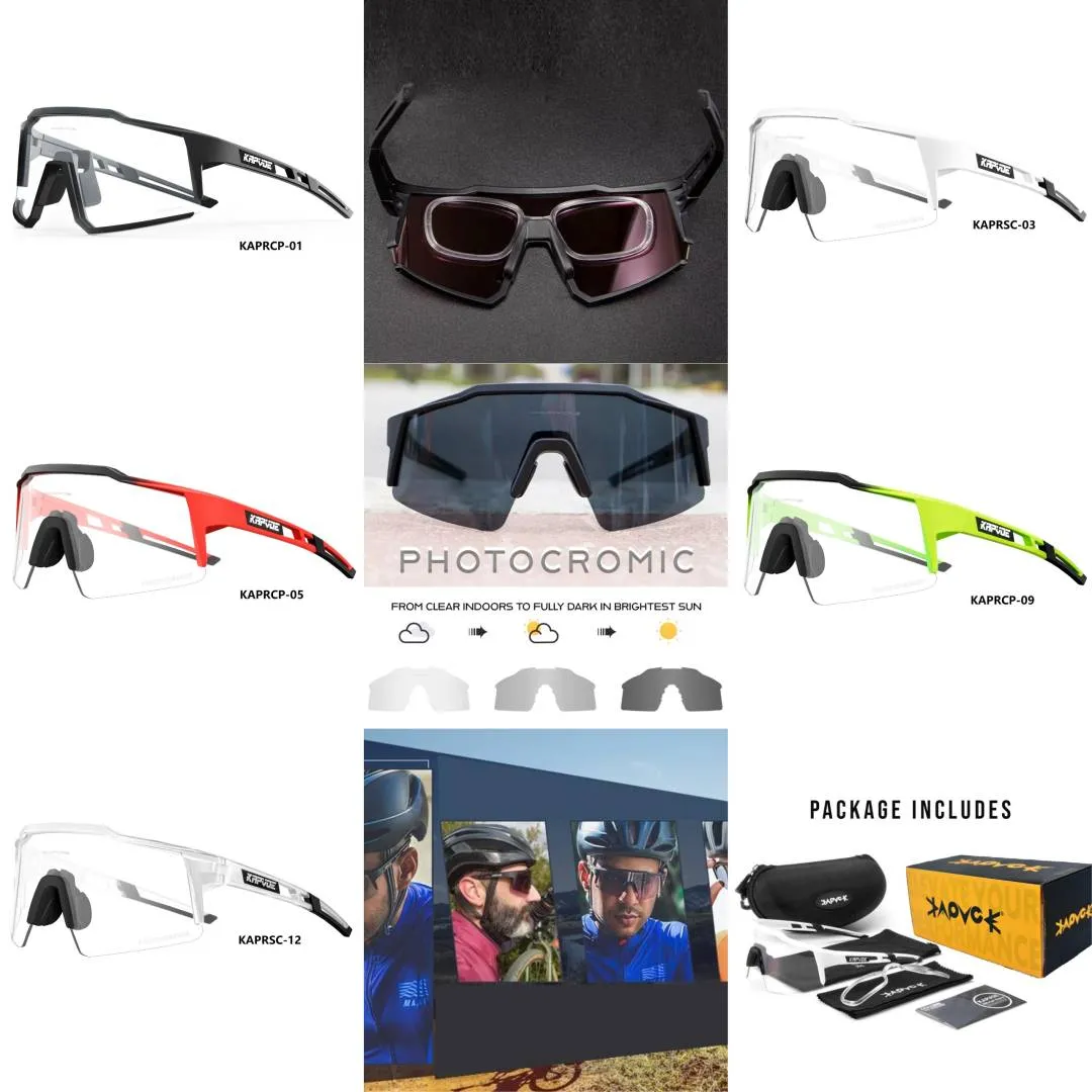 KAPVOE RACE PHOTOCROMIC Sports Sunglasses