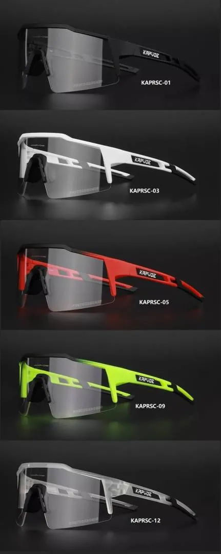 KAPVOE RACE PHOTOCROMIC Sports Sunglasses