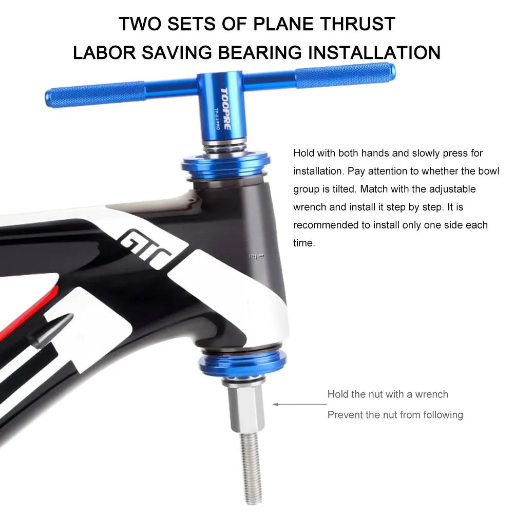 TOOPRE Mountain Bicycle Headset Installation Removal Tools MTB Bike Bottom Bracket Bearing Press-In