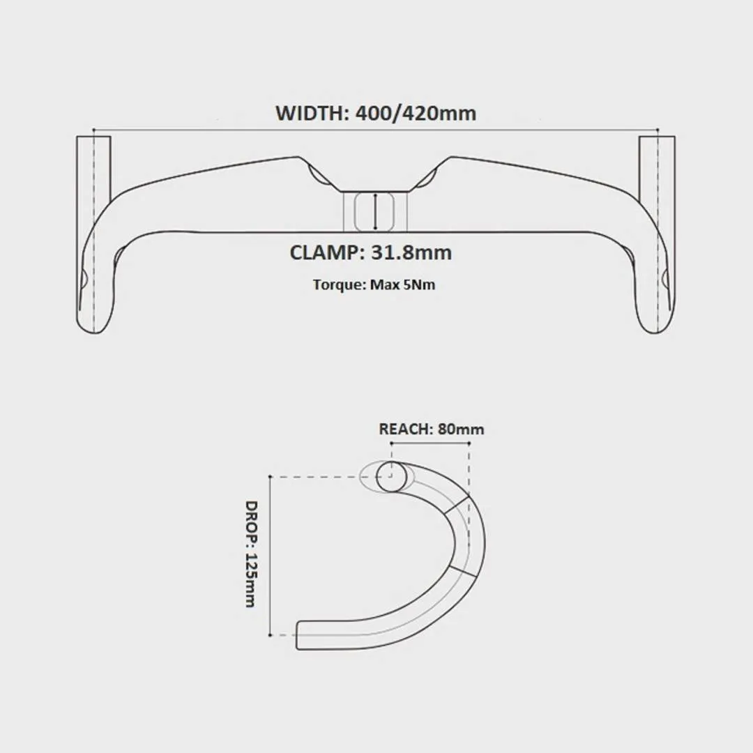EC90 Dreamworks Aero Carbon Handlebar 400mm/420mm