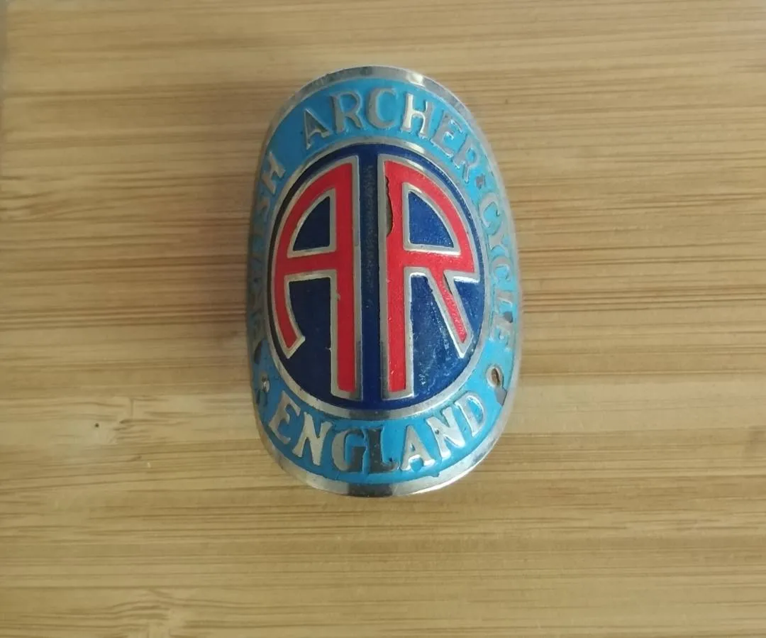 Emblem British Archer Cycle Nos Vintage
