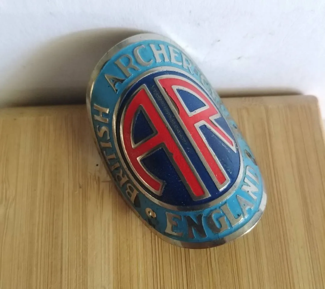 Emblem British Archer Cycle Nos Vintage
