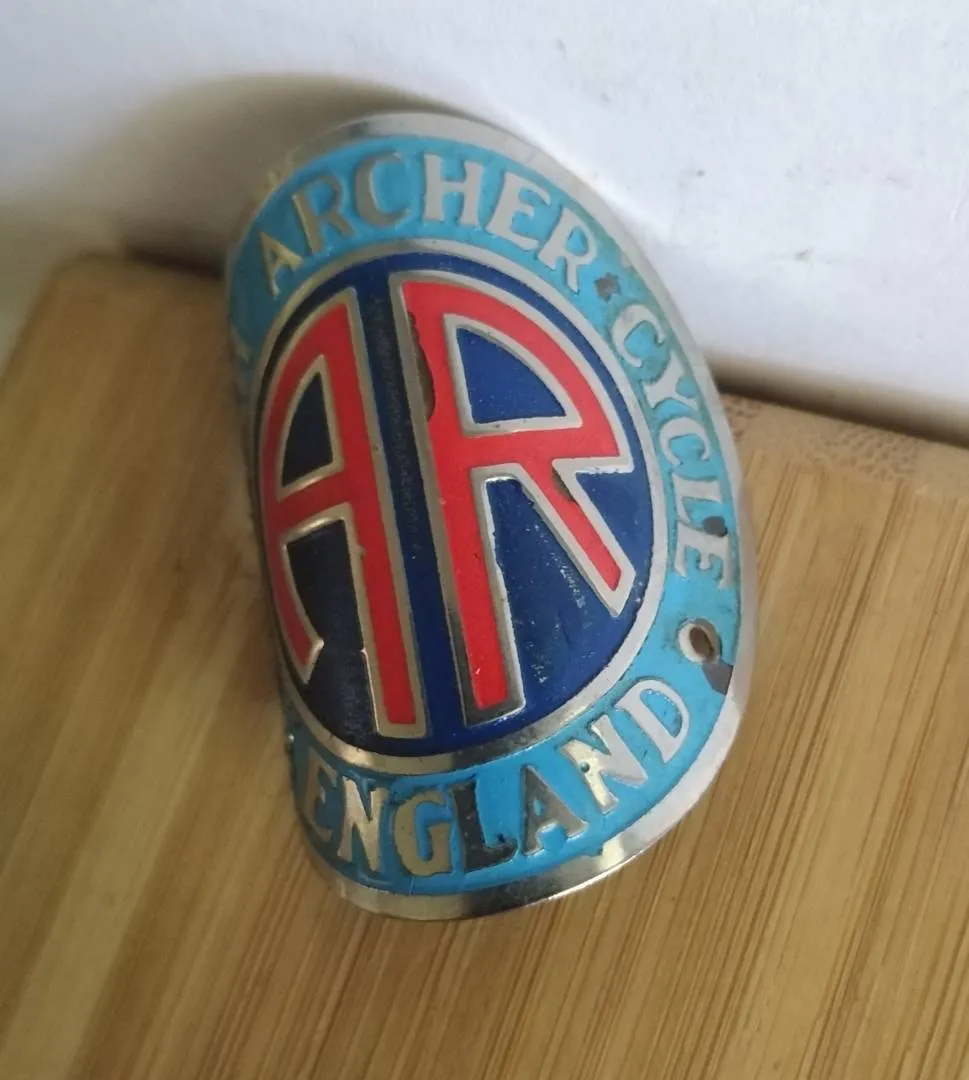 Emblem British Archer Cycle Nos Vintage