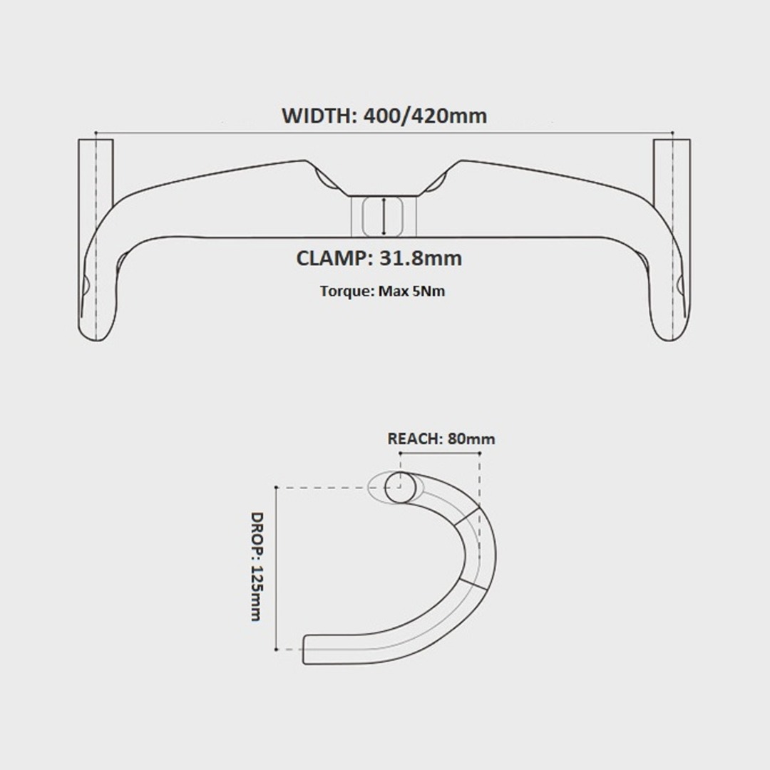 EC90 Dreamworks Aero Carbon Handlebar 400mm/420mm