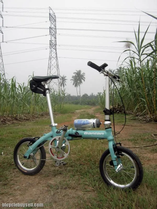 Banian VIT PRO (Bianchi blue) 412 Foldingbike ,light weight 7.5kg .